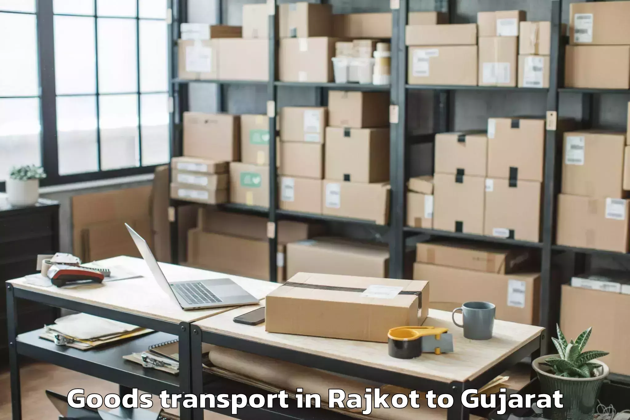 Trusted Rajkot to Deendayal Port Trust Goods Transport